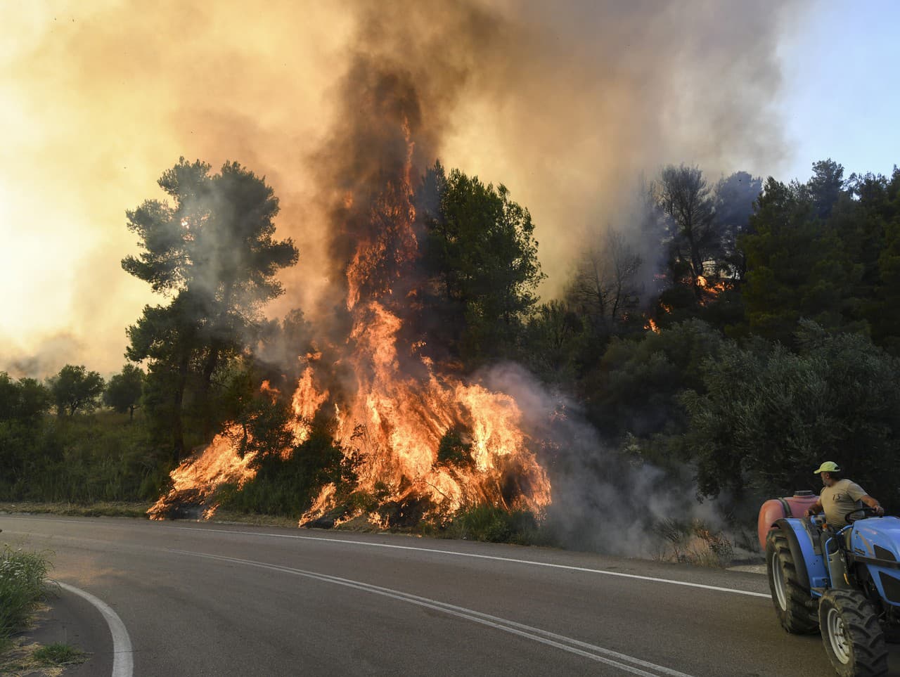 Požiare v Grécku