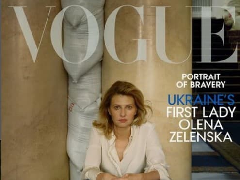 Olena Zelenská na titulke Vogue