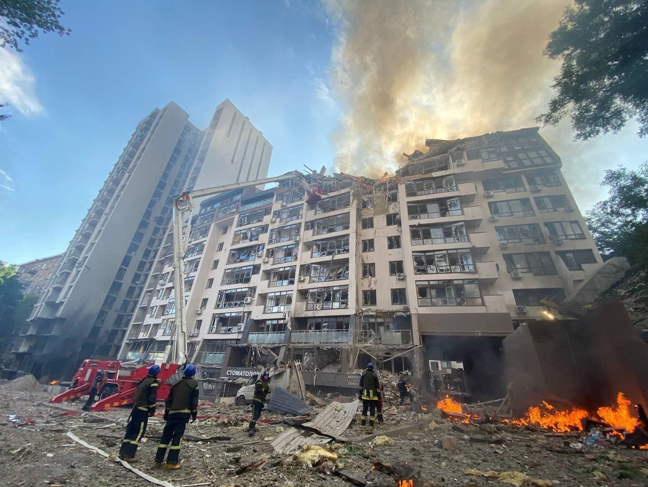 Vojnou zničený Kyjev