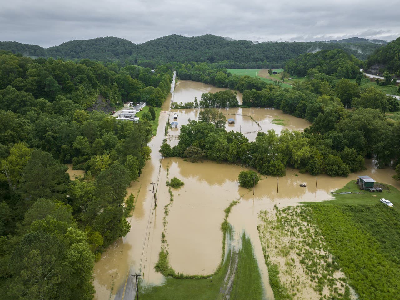 Povodne v americkom štáte Kentucky