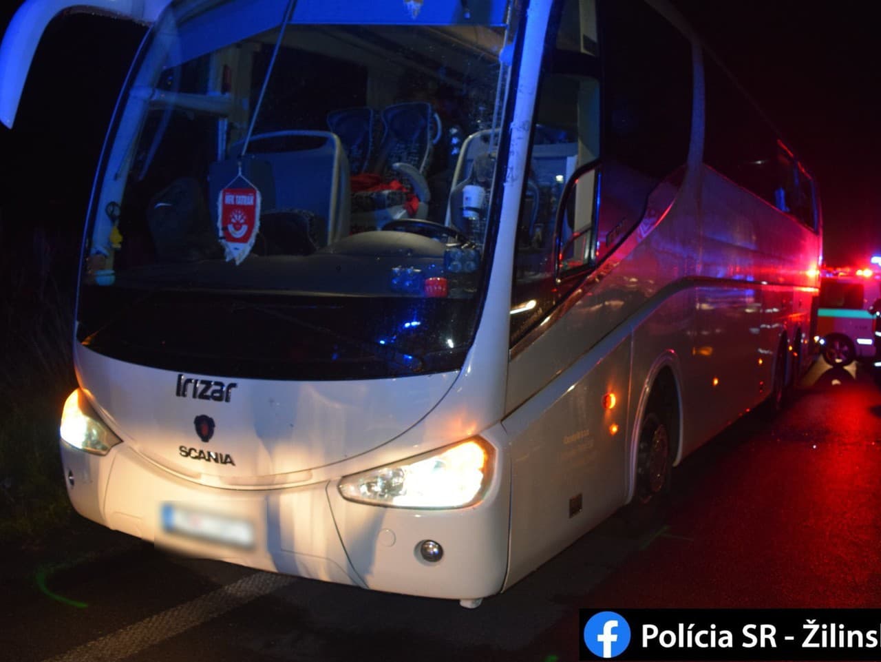 V autobuse sa nachádzala výprava futbalistov MFK Tatran Liptovský Mikuláš