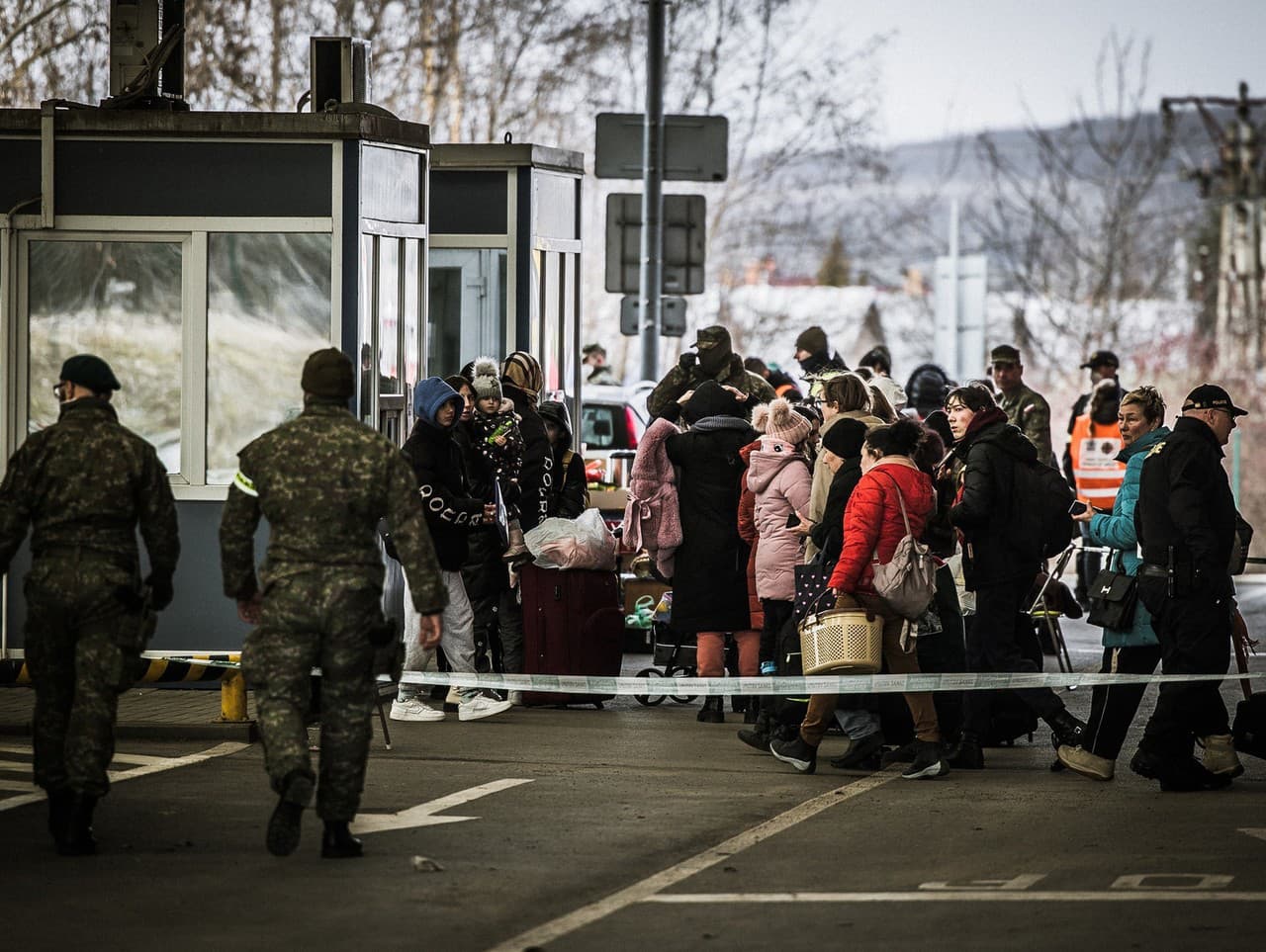 Ukrajinskí utečenci na hraniciach