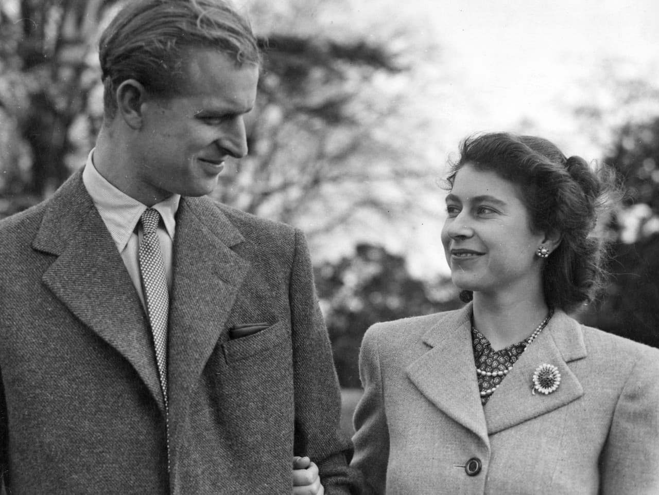 Alžbeta II. a princ Philip počas medových týždňov.