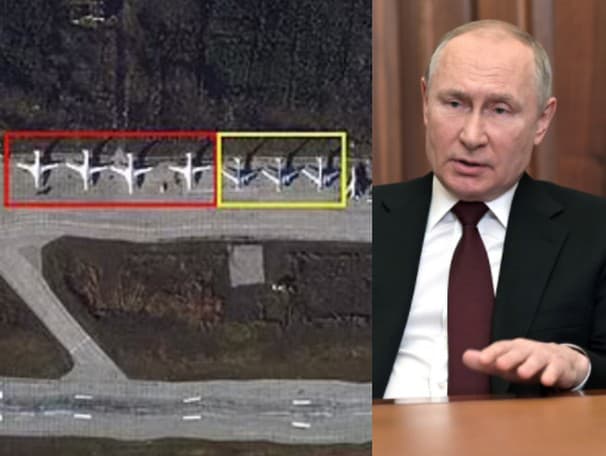 Na ruskej leteckej základni pri hraniciach EÚ sa objavili ďalšie bojové lietadlá. 