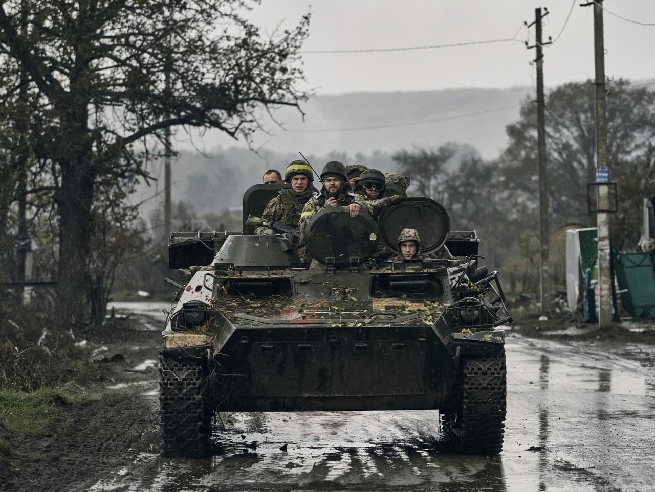 Ukrajinskí vojaci v Donetskej oblasti