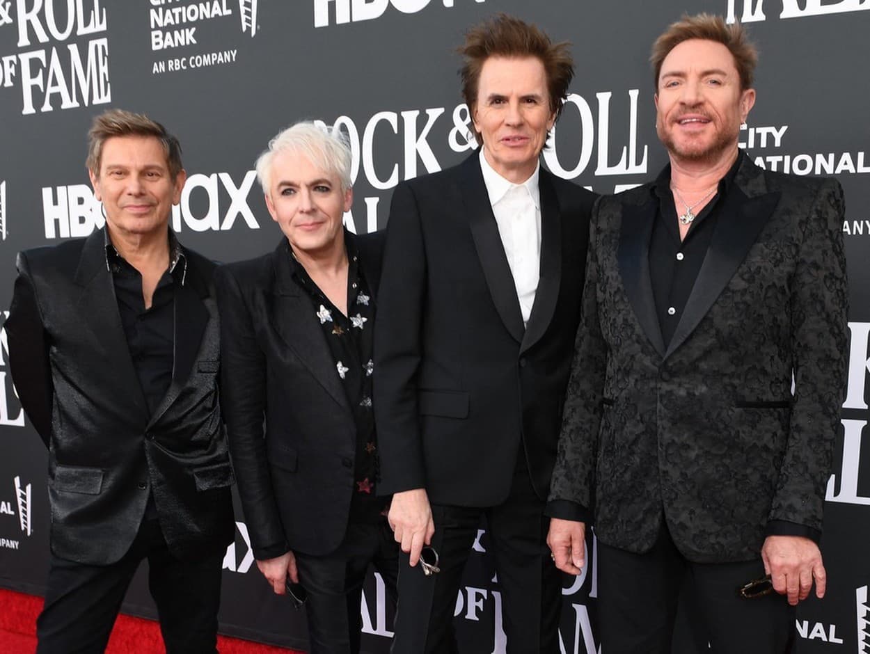 Skupina Duran Duran na slávnostnom podujatí. 