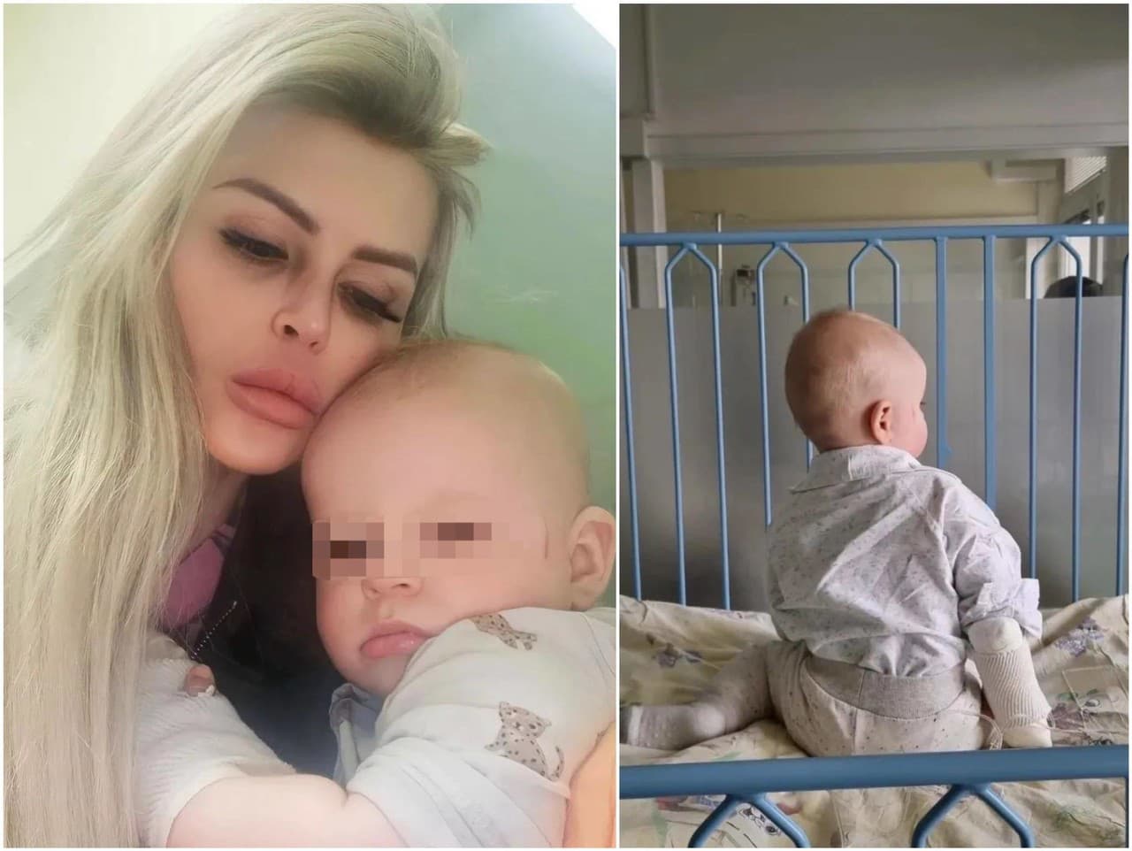 Lela Ceterová skončila s ročným synom v nemocnici.