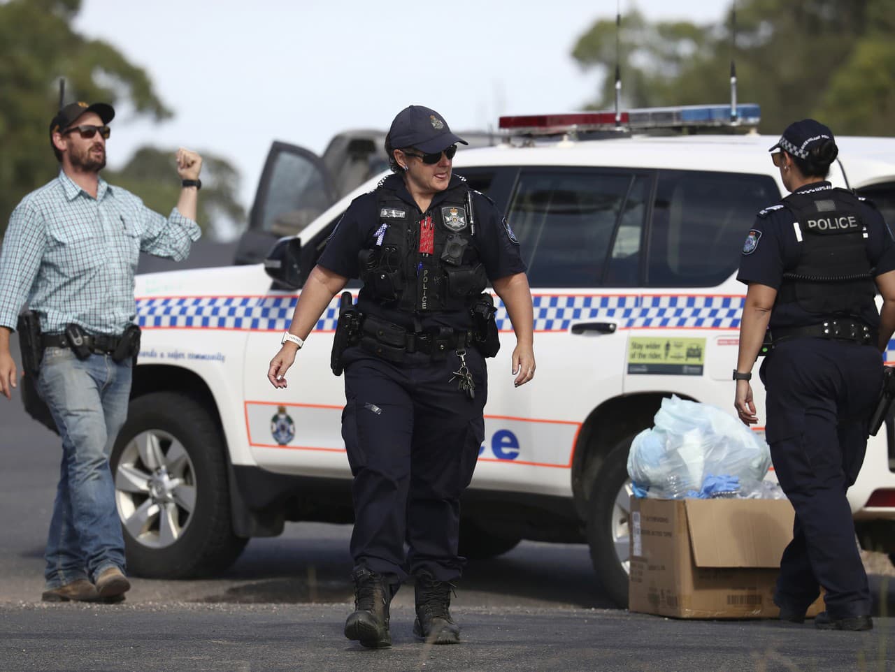 Polícia pri vyšetrovaní udalosti v Queenslande