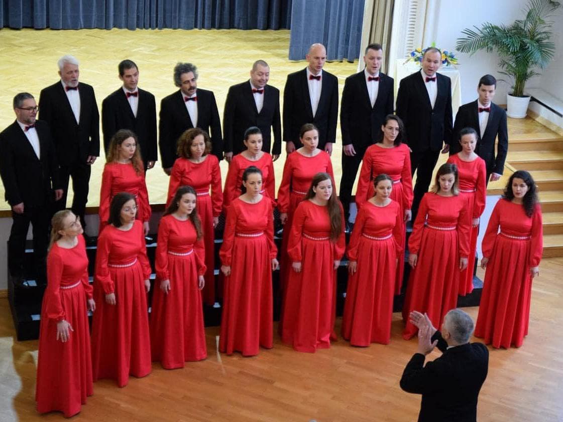 Spevácky zbor Apollo v poľskom Cieszyne, december 2022