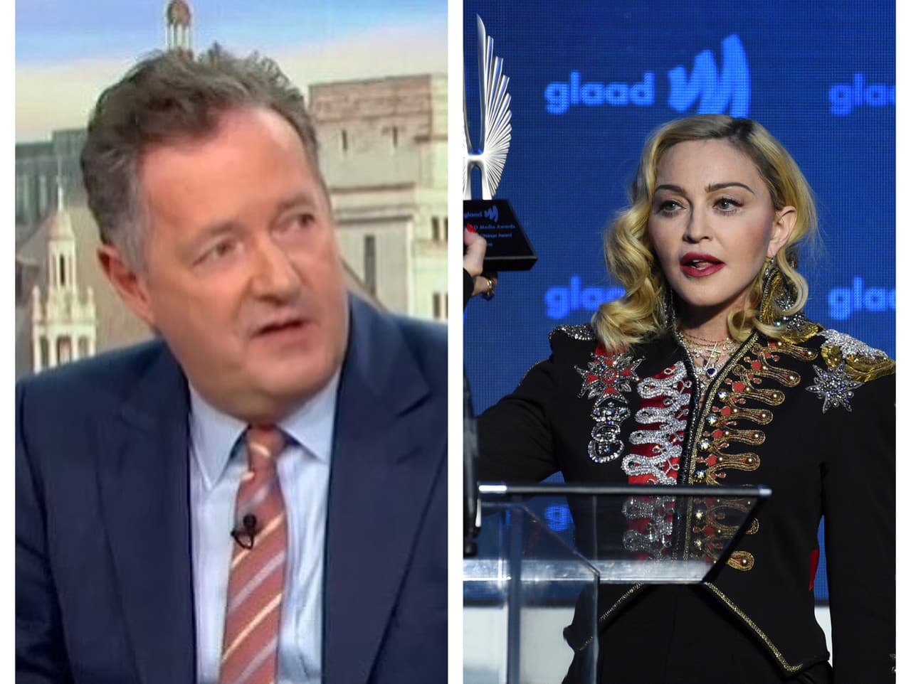 Piers Morgan a Madonna