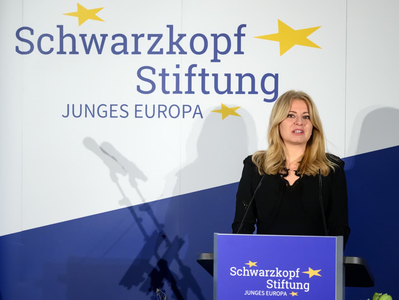 Zuzana Čaputová pri prevzatí Schwarzkopfovej ceny