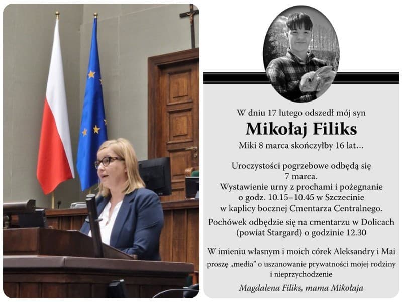 Syn poľskej opozičnej političky spáchal samovraždu