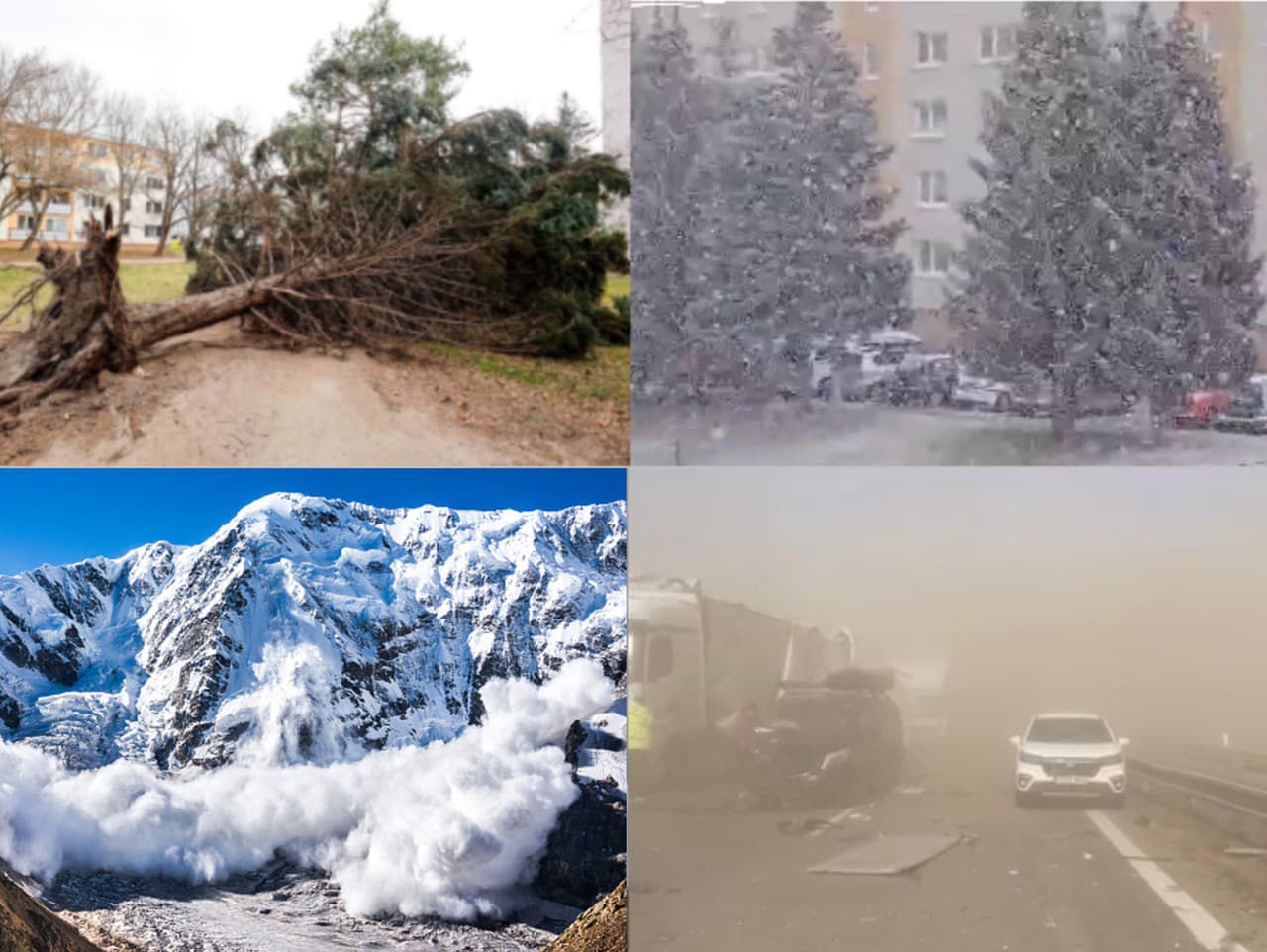Slovensko ohrozuje celý deň silný vietor, piesočná búrka a teraz ešte aj padla lavína. 