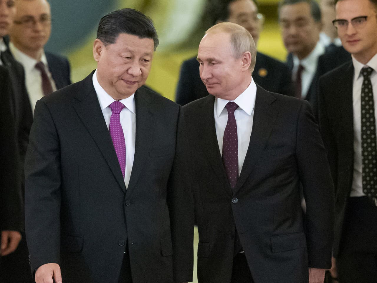 Stretnutie prezidentov Vladimíra Putina a Si Ťin-pchinga v Moskve