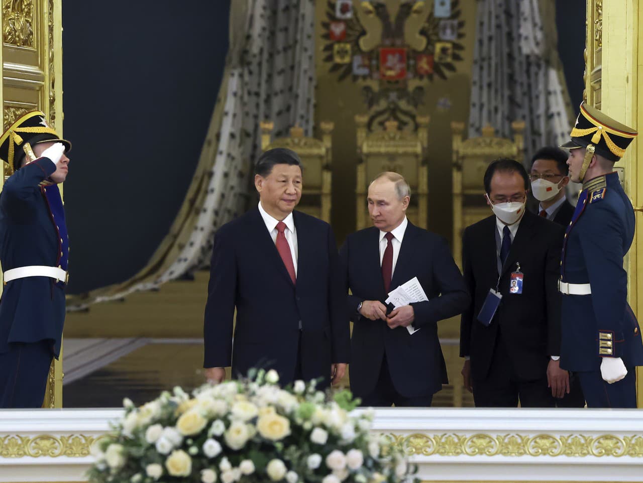 Ruský prezident Vladimir Putin a jeho čínsky partner Si Ťin-pching