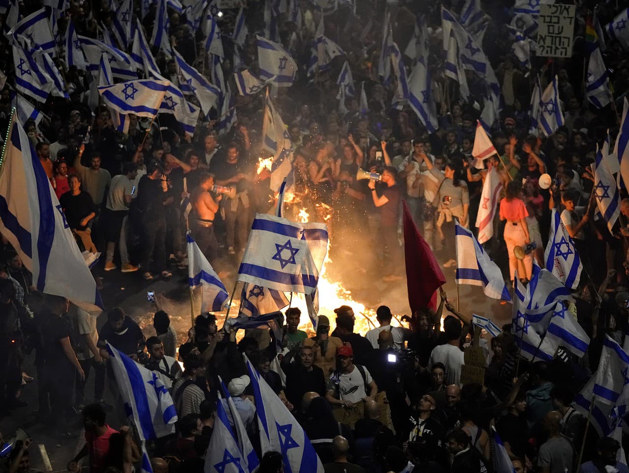 Protesty proti súdnej reforme v Izraeli