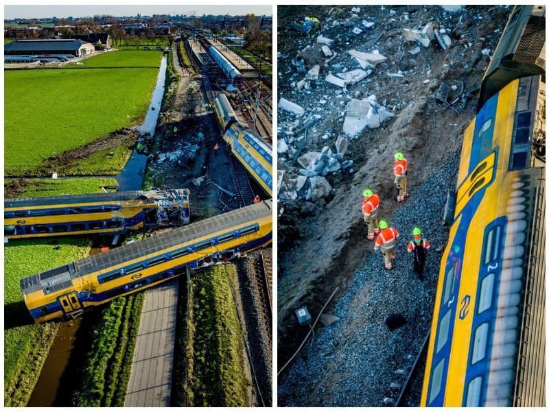 V Holandsku došlo k vážnej nehode vlaku