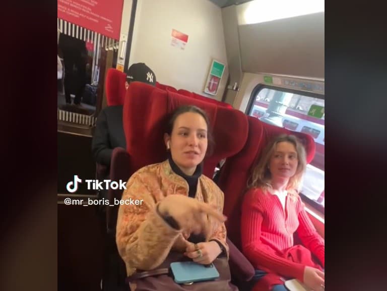 Žena obsadila mužovi miesto vo vlaku