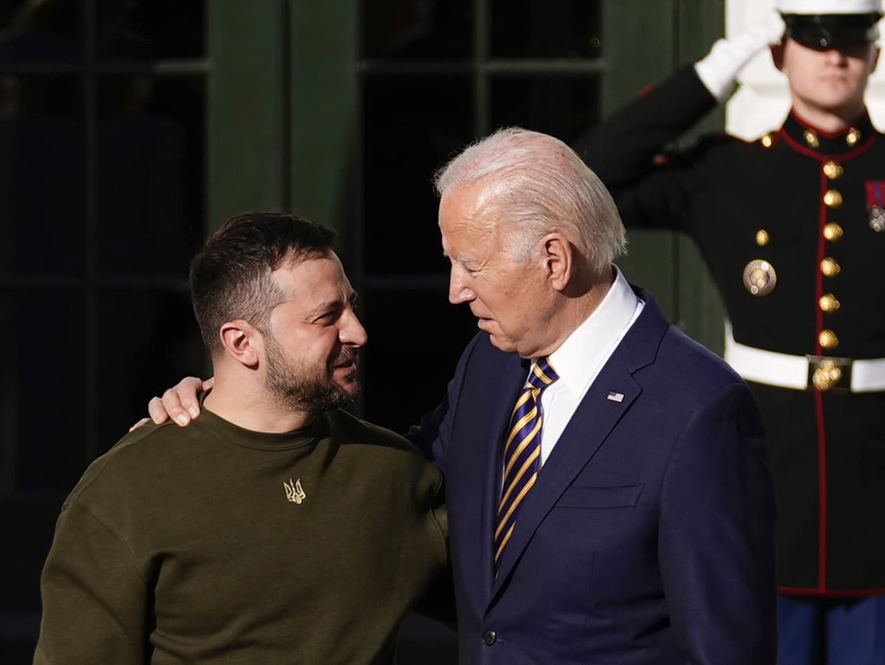 Volodymyr Zelenskyj a Joe Biden