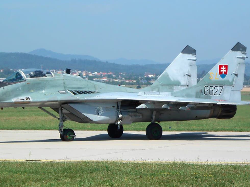 Slovenské stíhačky Mig-29 na Ukrajine.