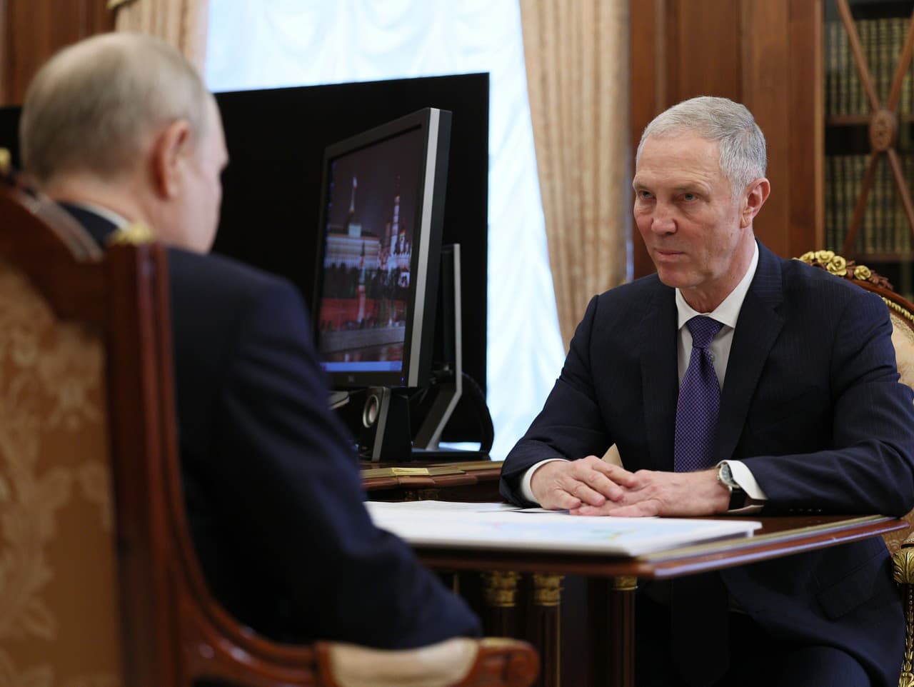 Stretnutie Vladimira Putina a Volodymyra Salda v Moskve