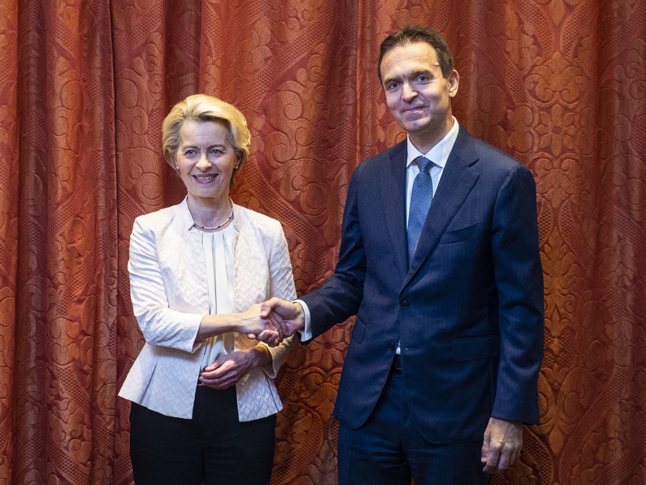 Predsedníčka Európskej komisie Ursula von der Leyenová a Ľudovít Ódor