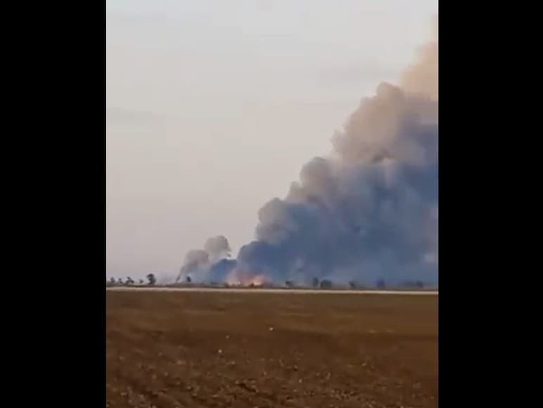Ukrajinské sily zničili muničný sklad v Chersonskej oblasti.