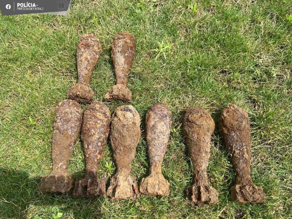 Muž našiel v Sečovskej Polianke osem nevybuchnutých mín