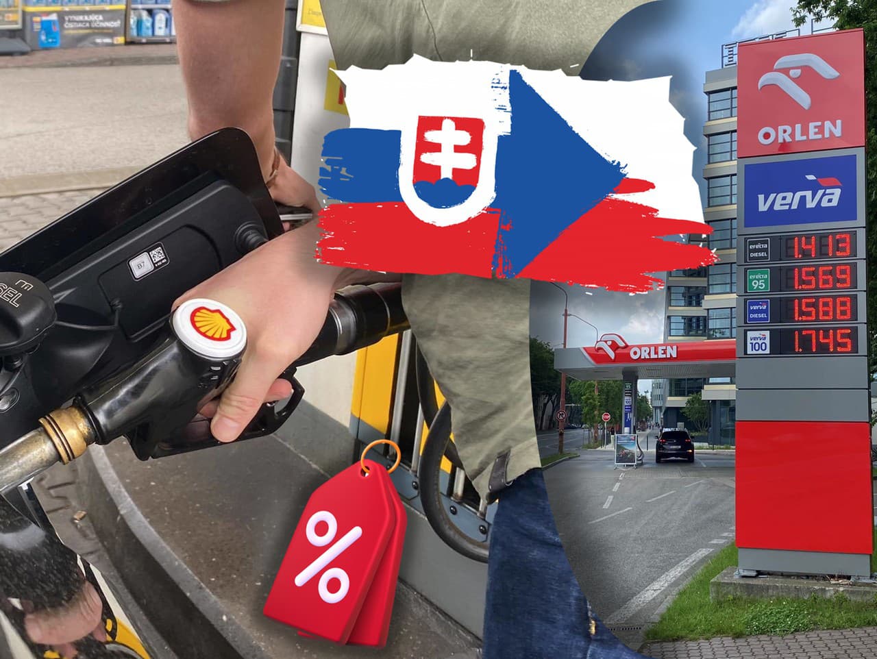 Rozdiel v cenách pohonných hmôt medzi Českom a Slovenskom je priepastný.