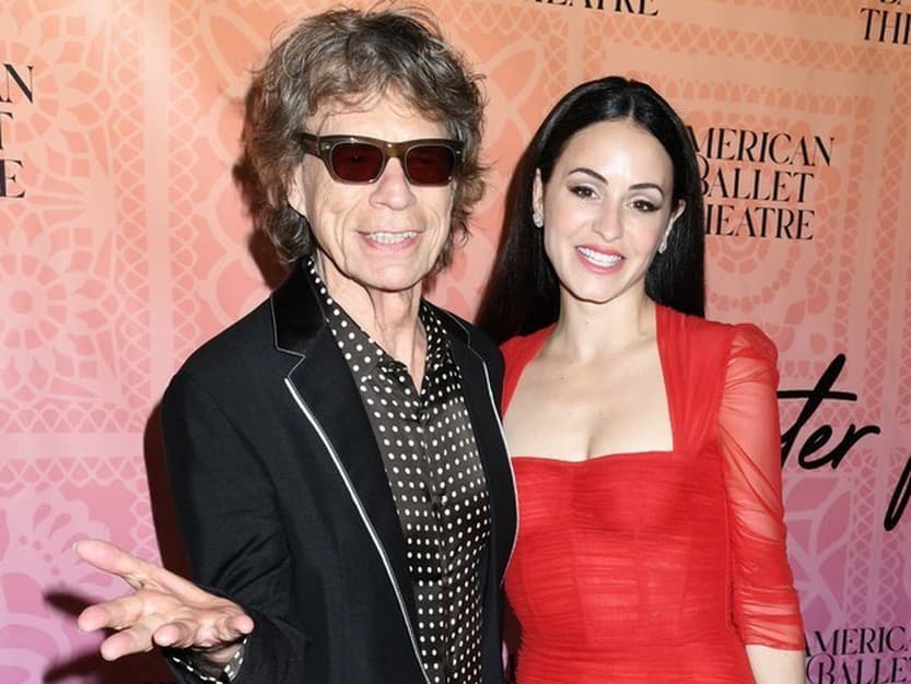 Mick Jagger s údajnou snúbenicou Melanie Hamrick.