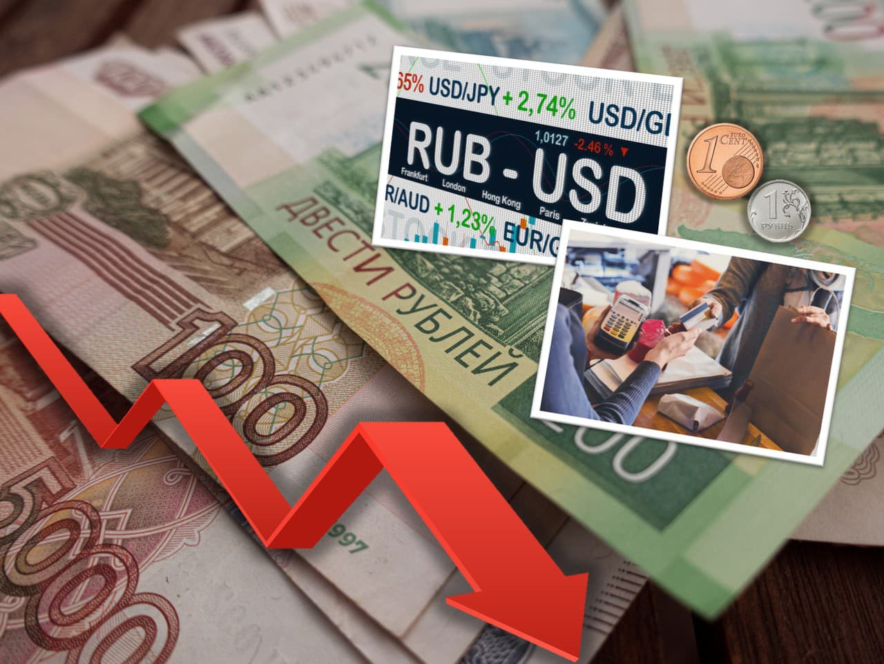 Hodnota ruského rubľa padá na dno: Prekročiť môže minuloročný rekord.