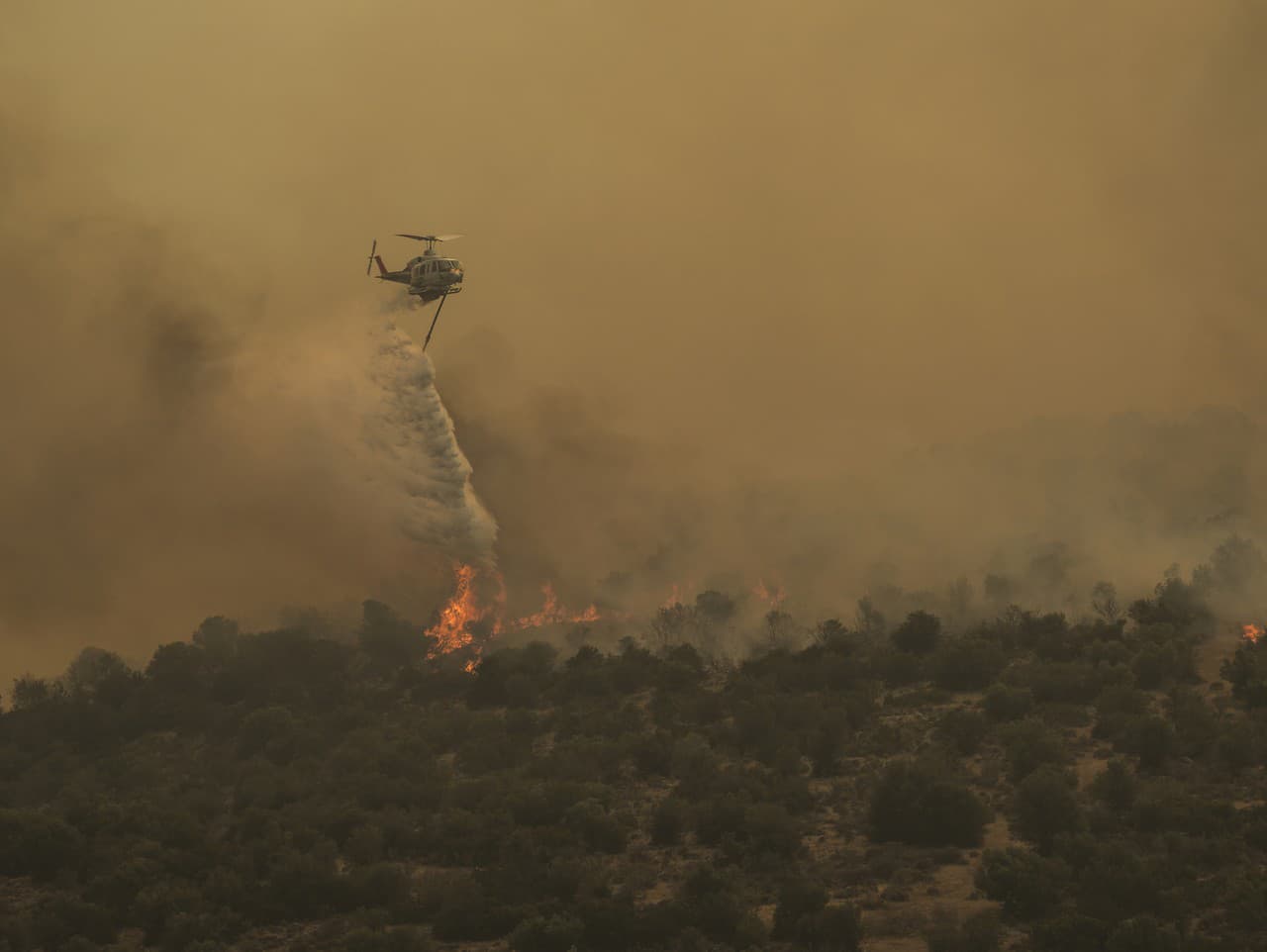 Lesné požiare v Grécku