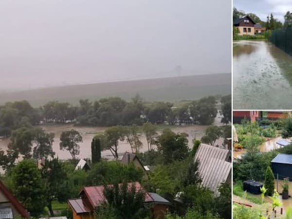 V dôsledku vysokých úhrnov zrážok zaplavilo viaceré obce