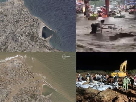 Záplavy v Líbyi. Na kraji miest už vznikajú masové hroby