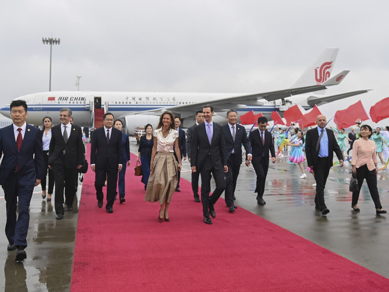 Sýrsky prezident Bašár Asad pricestoval na návštevu Číny, kde sa zúčastní otvorenia 19. Ázijských hier