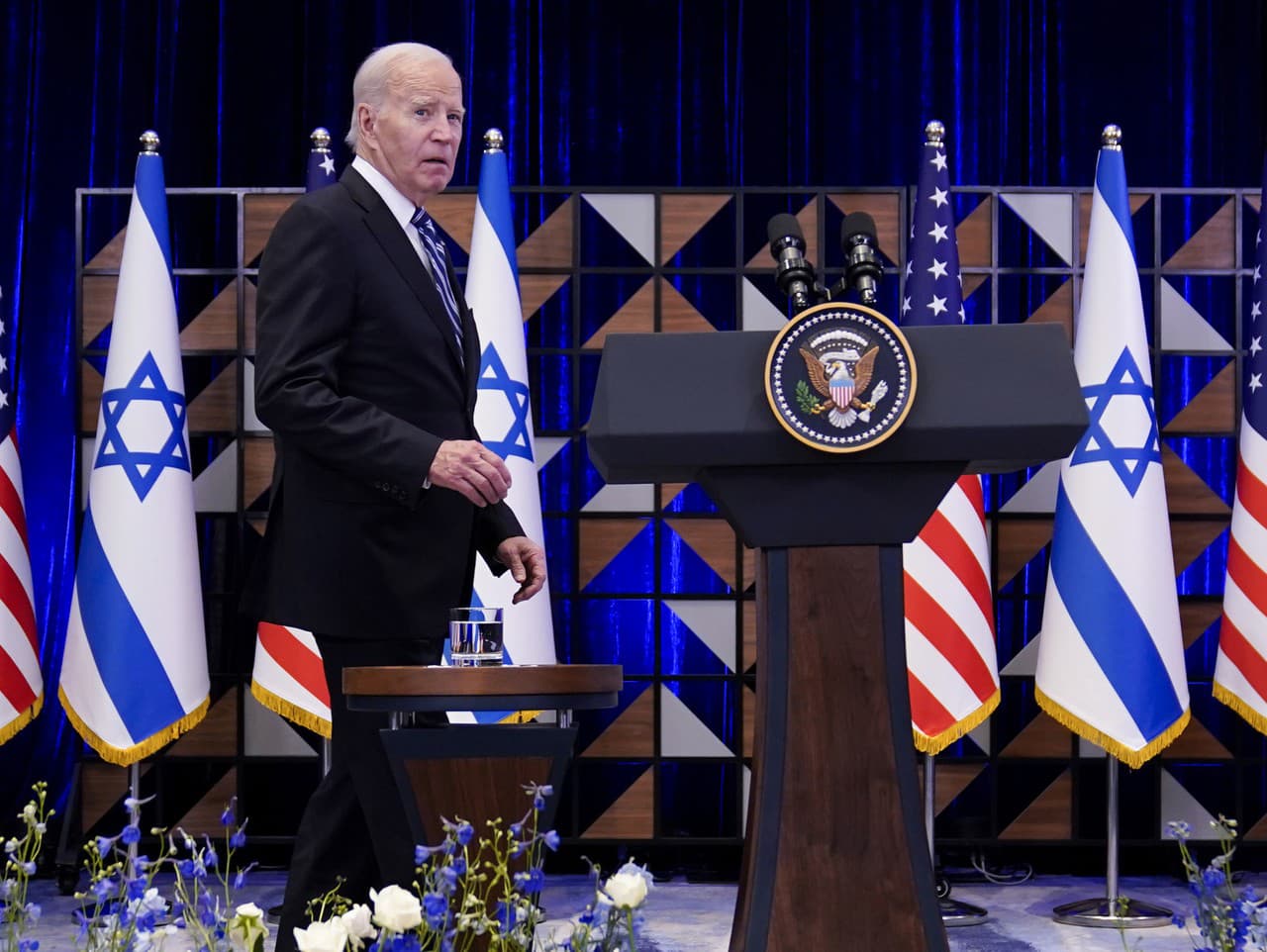 Joe Biden počas návštevy Izraela