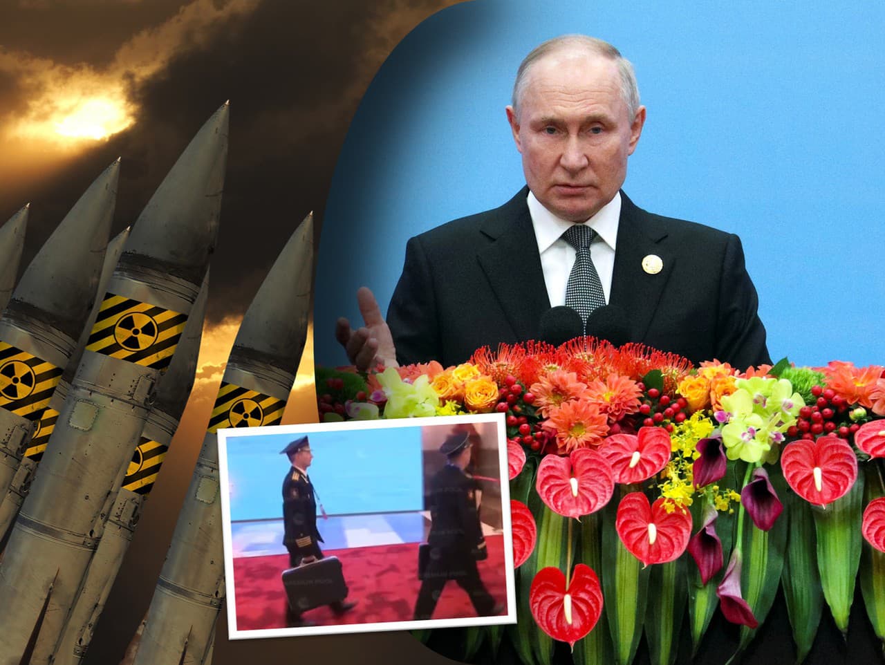 Vladmir Putin mal na návšteve Číny so sebou jadrový kufrík.