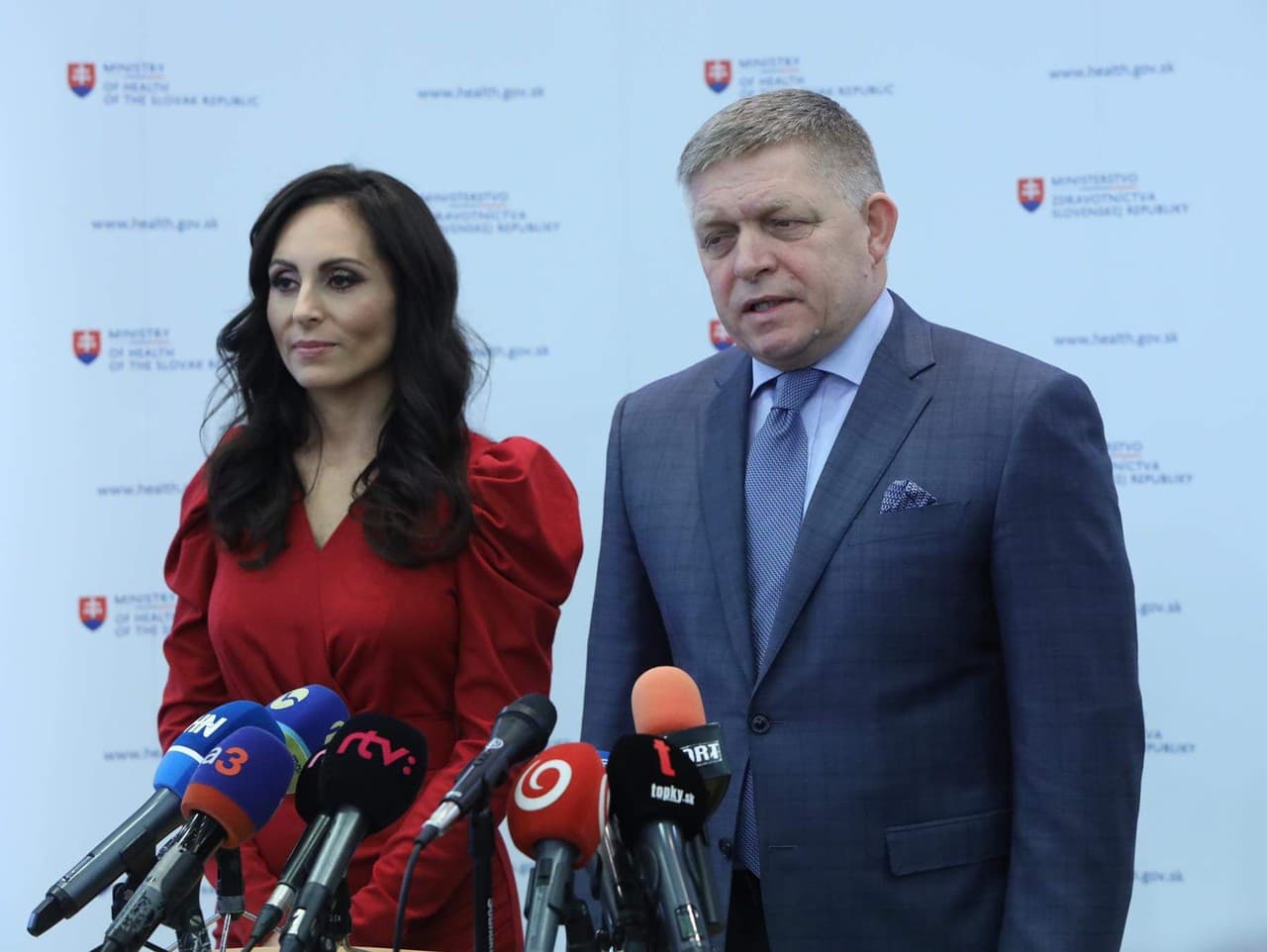Zuzana Dolinková a Robert Fico