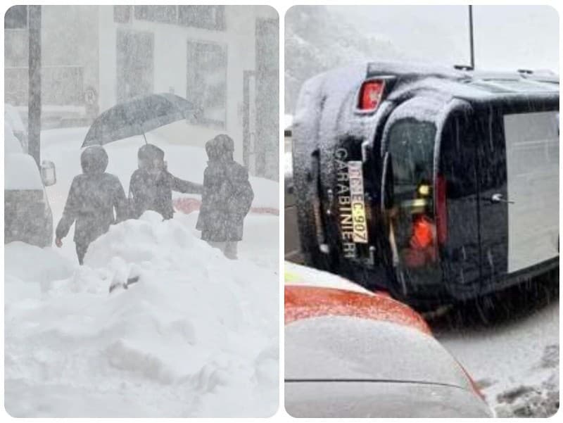 Snehová apokalypsa zasiahla severnú oblasť Talianska