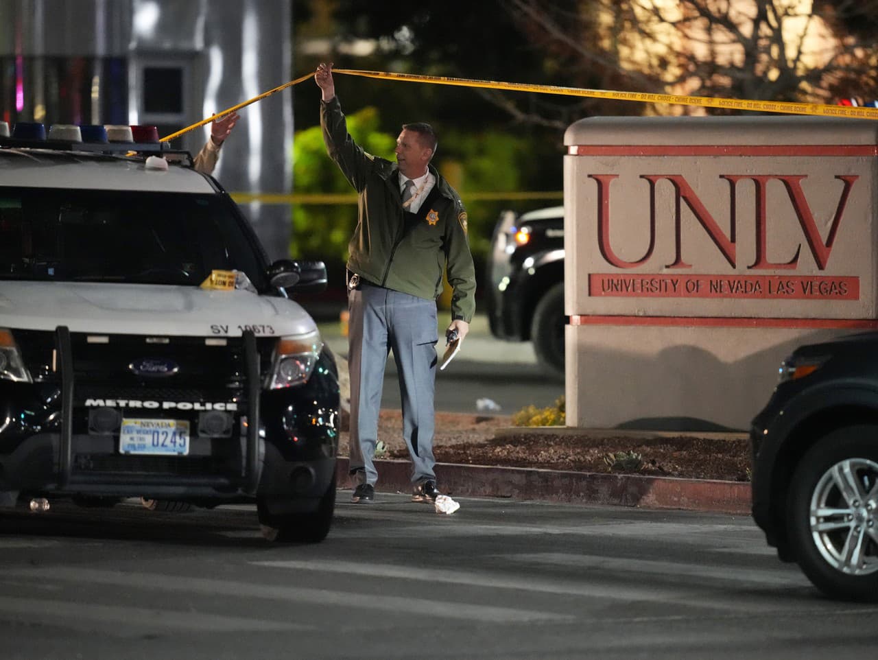 Miesto činu po streľbe na University of Nevada v Las Vegas