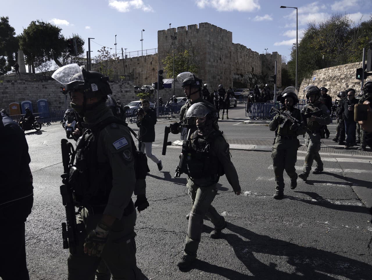 Izraelská polícia v Gaze