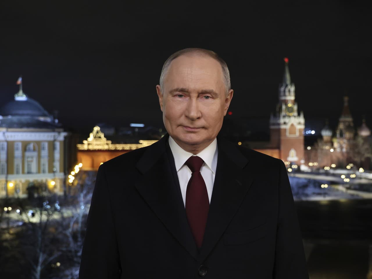 Vladimir Putin počas novoročného prejavu