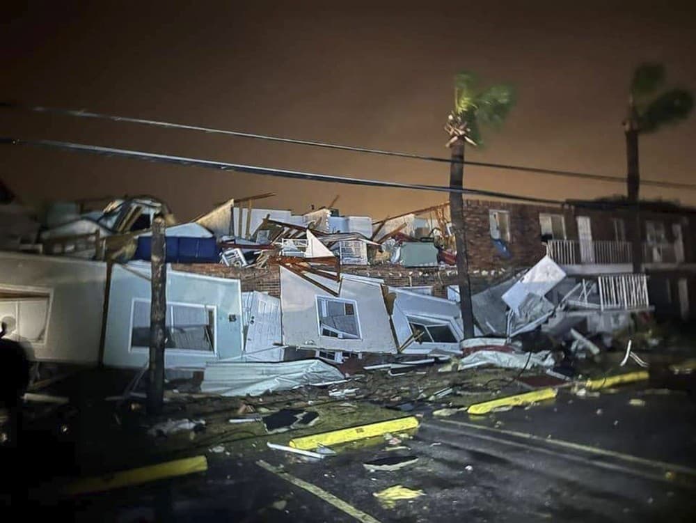 Škody spôsobené búrkou v okolí Panama City Beach na Floride