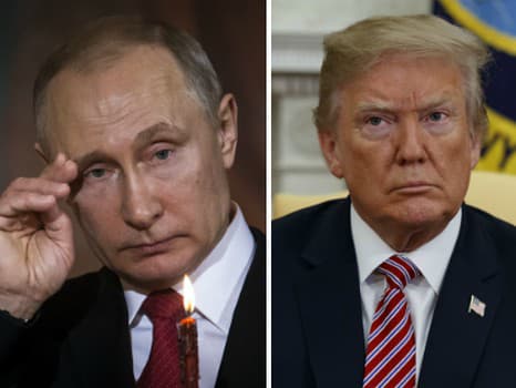 Vladimir Putin a Donald Trump