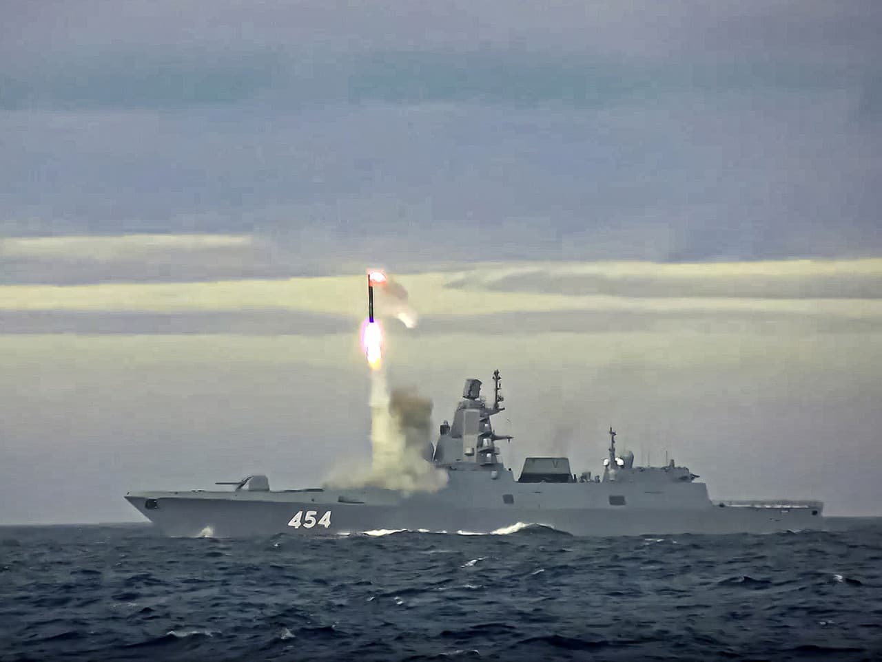 Tento záber pochádza zo skúšky rakety Zirkon z roku 2022.