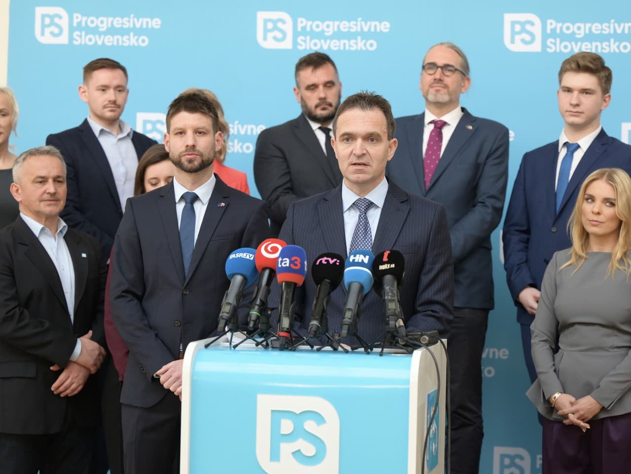 Predstavenie kompletnej kandidátky hnutia Progresívne Slovensko do volieb do Európskeho parlamentu 
