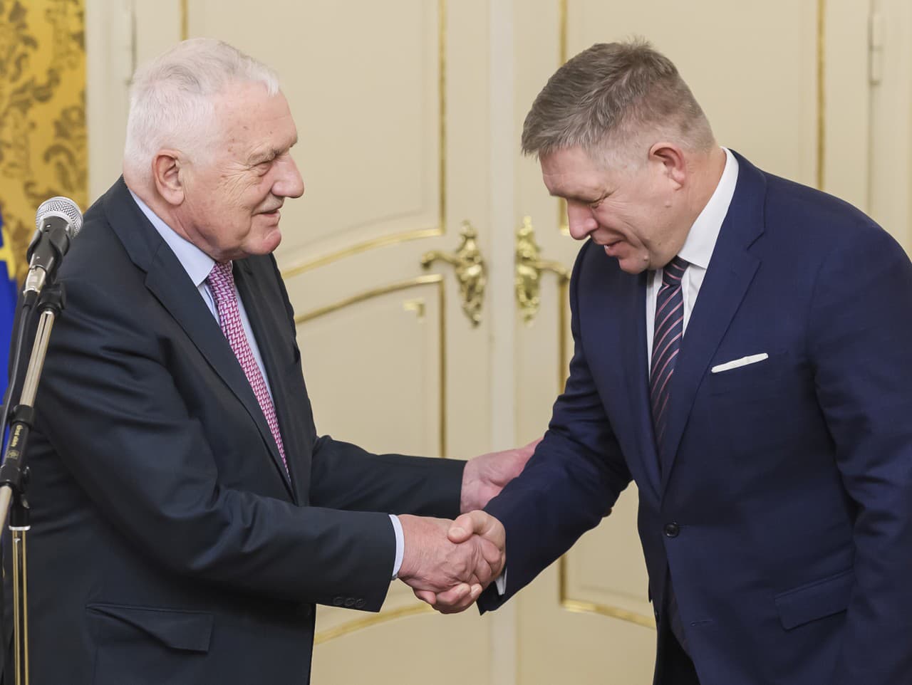 Robert Fico a Václav Klaus