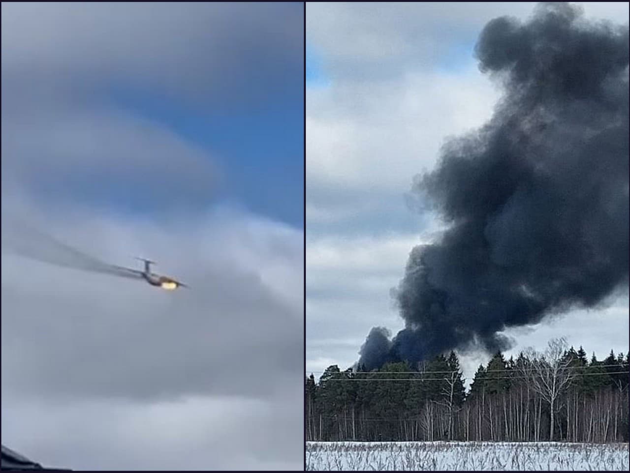 V Rusku po požiare motora havarovalo vojenské dopravné lietadlo.