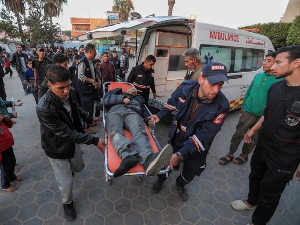 Násirova nemocnica v južnej časti Pásma Gazy