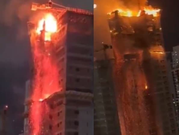 Požiar mrakodrapu v brazílskom meste Recife
